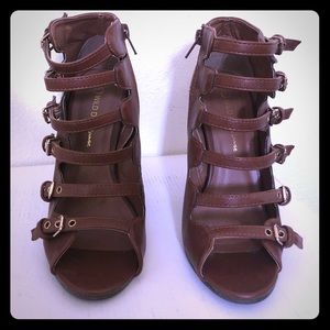 Gojane buckle strap heels